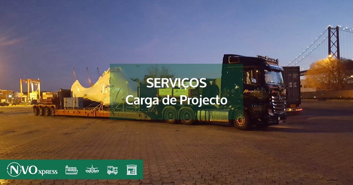 Serviços de carga de projecto “chave-na-mão” e de transporte especial