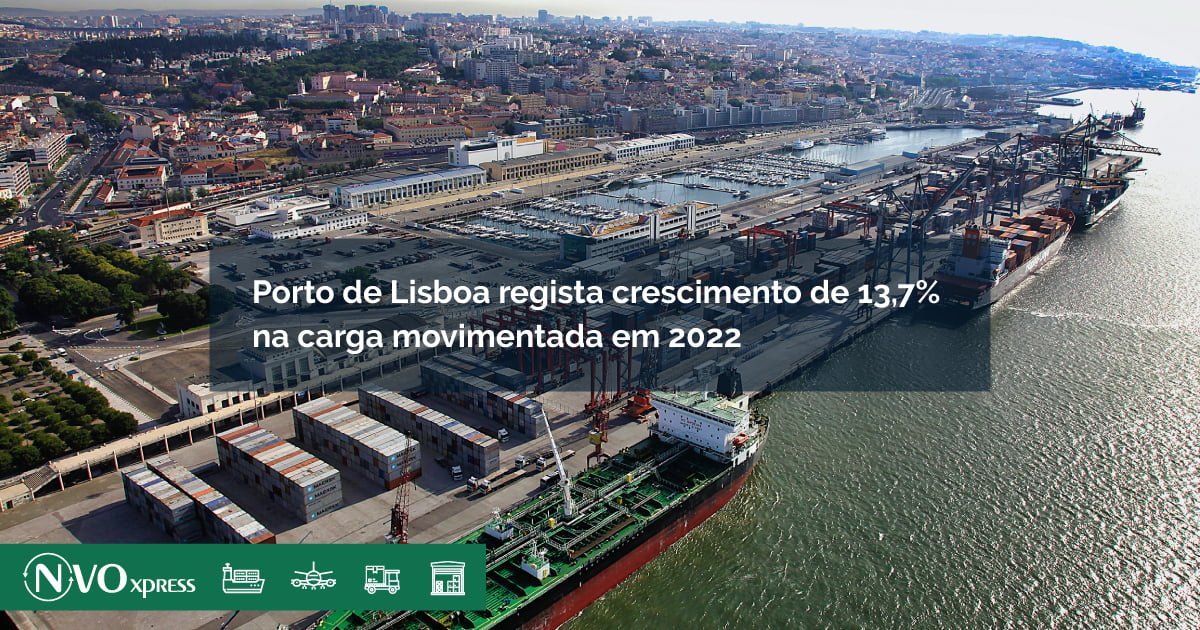 Porto de Lisboa regista crescimento de 13,7% na carga movimentada em 2022