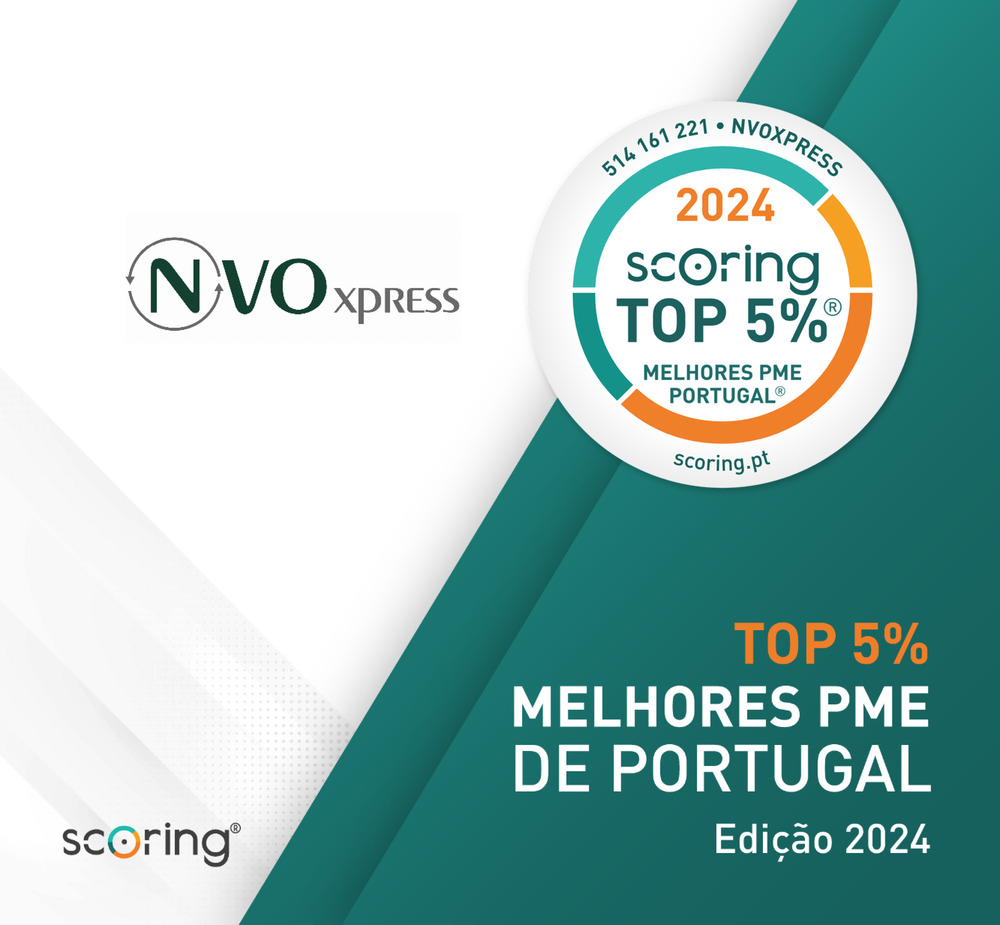 NVOxpress distinguida como uma das Top 5% Melhores PME de Portugal