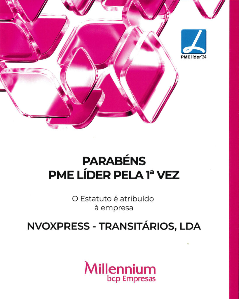 A NVOxpress foi distinguida pelo Millennium BCP pela sua solidez financeira e excelência na gestão.

