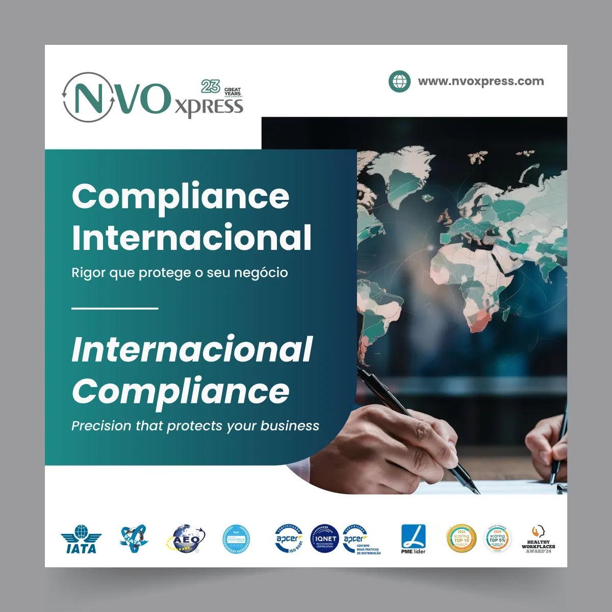 Compliance Internacional na Logística. International Logistics Compliance.Compliance Internacional en Logística