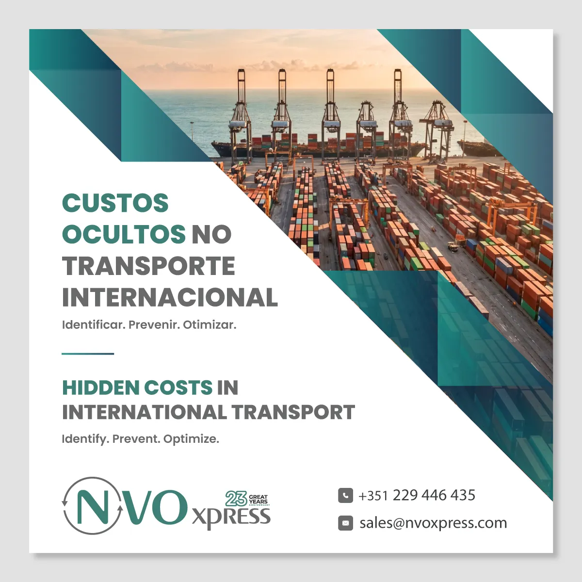 Hidden Costs in International Transport: What Your Company May Be Paying Without Realising 1 Custos Ocultos no Transporte Internacional. Hidden Costs in International Transport. Costes Ocultos en el Transporte Internacional.